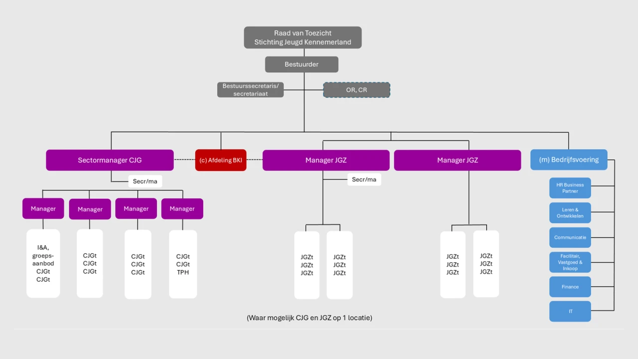 Organogram besturingsmodel SJK
